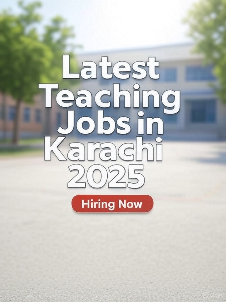 Latest Teaching Jobs in Karachi 2025 – Apply Now